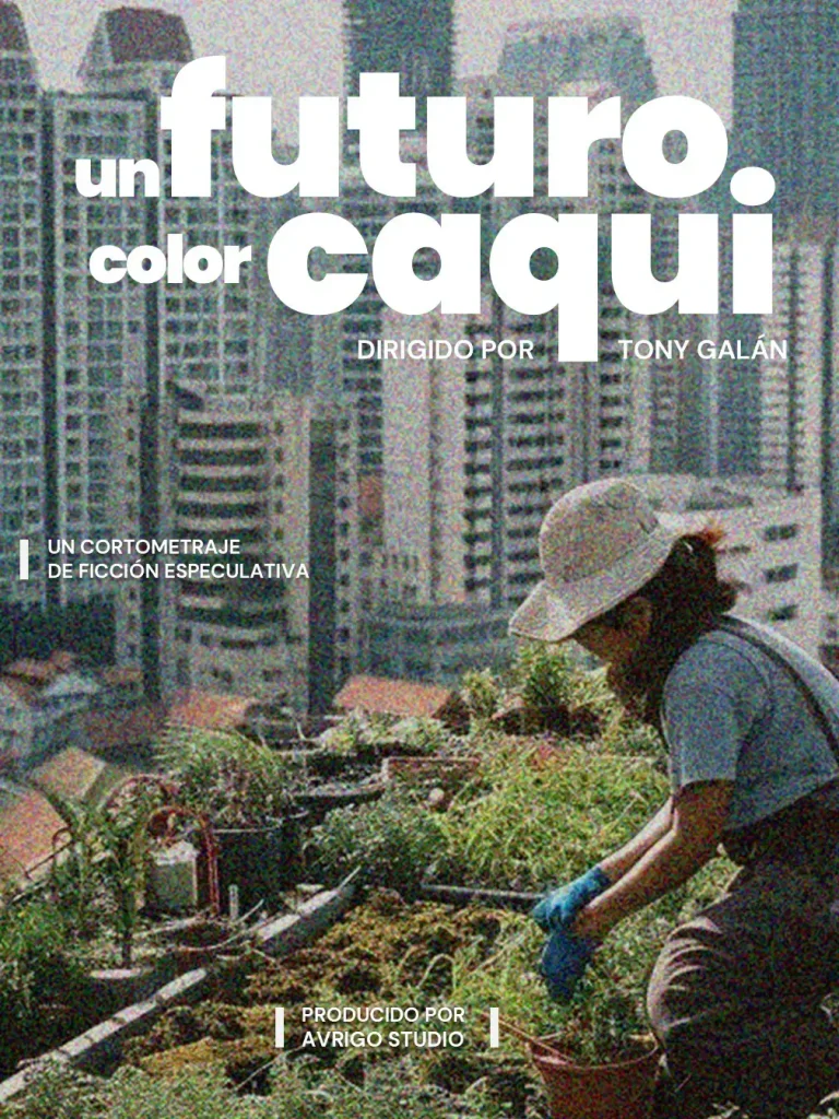 Provisional official poster for ‘Un futuro color caqui’